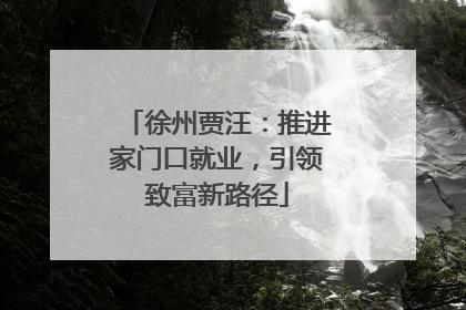 徐州贾汪：推进家门口就业，引领致富新路径
