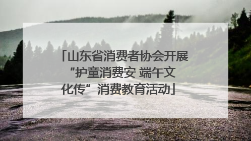 山东省消费者协会开展 “护童消费安 端午文化传”消费教育活动