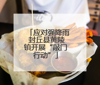 应对强降雨 封丘县黄陵镇开展“敲门行动”
