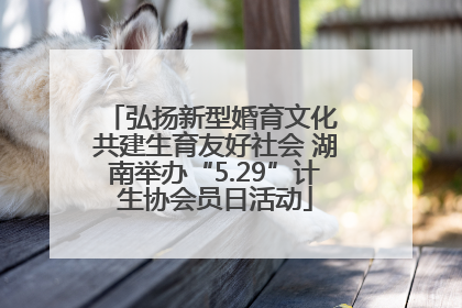 弘扬新型婚育文化 共建生育友好社会 湖南举办“5.29”计生协会员日活动