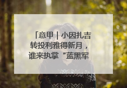 意甲｜小因扎吉转投利雅得新月，谁来执掌“蓝黑军团”帅印？