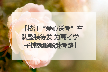 枝江“爱心送考”车队整装待发 为高考学子铺就顺畅赴考路