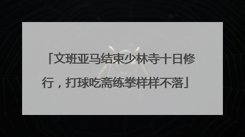 文班亚马结束少林寺十日修行，打球吃斋练拳样样不落