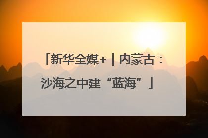 新华全媒+｜内蒙古：沙海之中建“蓝海”