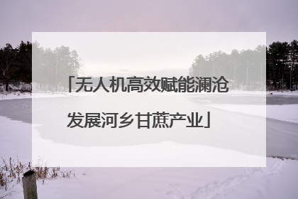 无人机高效赋能澜沧发展河乡甘蔗产业