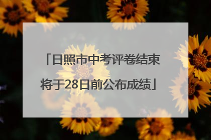 日照市中考评卷结束 将于28日前公布成绩