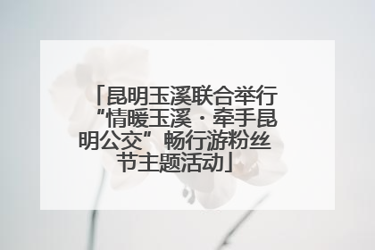 昆明玉溪联合举行“情暖玉溪・牵手昆明公交”畅行游粉丝节主题活动