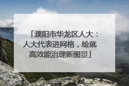 濮阳市华龙区人大：人大代表进网格，绘就高效能治理新图景
