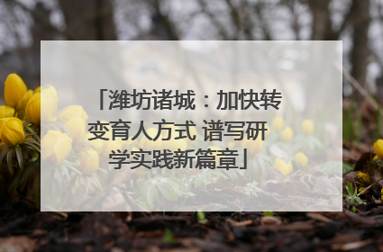 潍坊诸城：加快转变育人方式 谱写研学实践新篇章