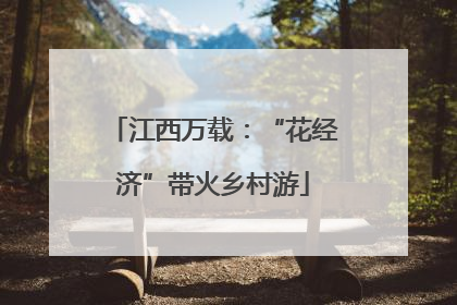 江西万载：“花经济”带火乡村游