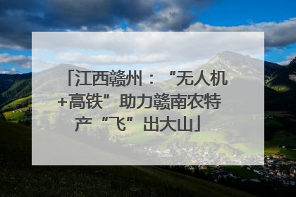 江西赣州：“无人机+高铁”助力赣南农特产“飞”出大山