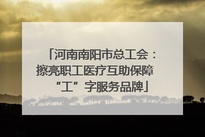 河南南阳市总工会：擦亮职工医疗互助保障“工”字服务品牌