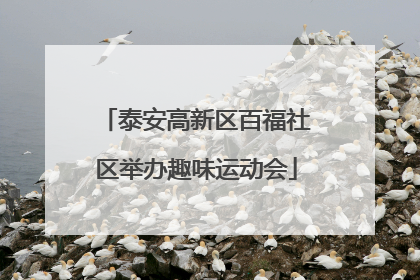 泰安高新区百福社区举办趣味运动会