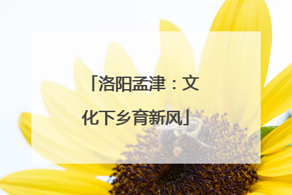 洛阳孟津：文化下乡育新风
