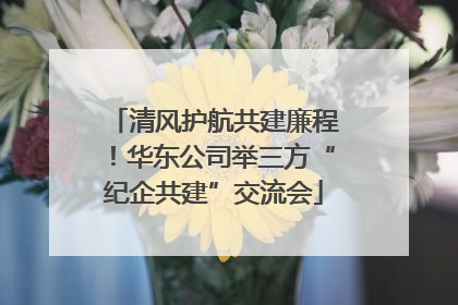 清风护航共建廉程！华东公司举三方“纪企共建”交流会