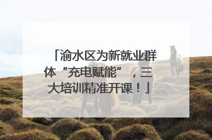 渝水区为新就业群体“充电赋能”，三大培训精准开课！