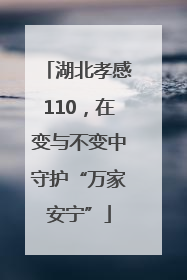 湖北孝感110，在变与不变中守护“万家安宁”