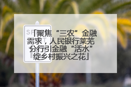 聚焦“三农”金融需求，人民银行莱芜分行引金融“活水”绽乡村振兴之花