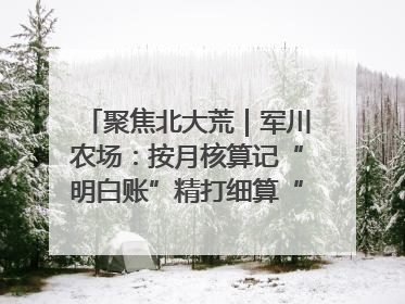 聚焦北大荒｜军川农场：按月核算记“明白账”精打细算“过紧日子”