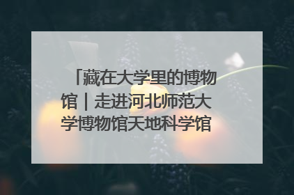 藏在大学里的博物馆｜走进河北师范大学博物馆天地科学馆：在校园里赴一场“宇宙之约”