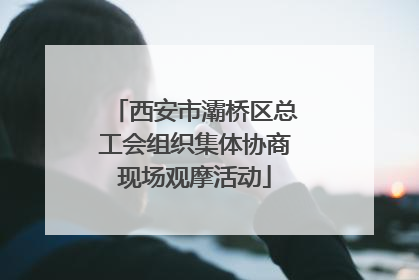 西安市灞桥区总工会组织集体协商现场观摩活动