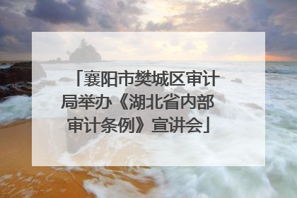 襄阳市樊城区审计局举办《湖北省内部审计条例》宣讲会