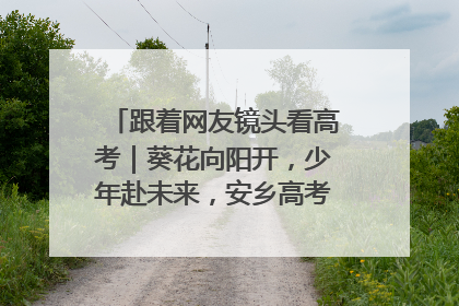 跟着网友镜头看高考｜葵花向阳开，少年赴未来，安乡高考首日的希望图景