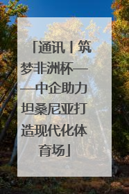 通讯丨筑梦非洲杯——中企助力坦桑尼亚打造现代化体育场