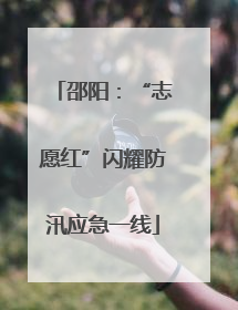邵阳：“志愿红”闪耀防汛应急一线