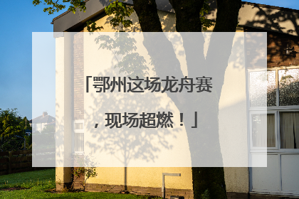 鄂州这场龙舟赛，现场超燃！