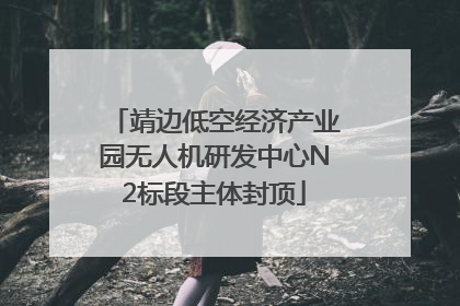 靖边低空经济产业园无人机研发中心N2标段主体封顶