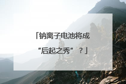 钠离子电池将成“后起之秀”？