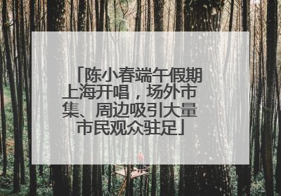 陈小春端午假期上海开唱，场外市集、周边吸引大量市民观众驻足