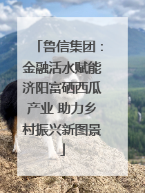 鲁信集团：金融活水赋能济阳富硒西瓜产业 助力乡村振兴新图景