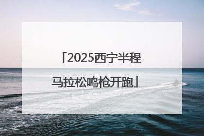 2025西宁半程马拉松鸣枪开跑