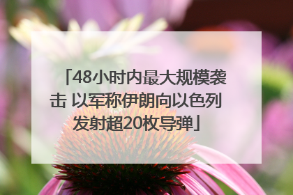 48小时内最大规模袭击 以军称伊朗向以色列发射超20枚导弹