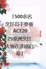 500余名烹饪高手参赛 ACE2025亚洲烹饪大赛在济南启幕