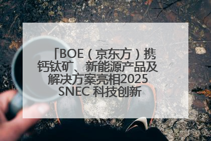 BOE（京东方）携钙钛矿、新能源产品及解决方案亮相2025 SNEC 科技创新赋能行业绿色发展