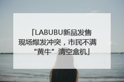 LABUBU新品发售现场爆发冲突，市民不满“黄牛”清空盒机