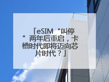 eSIM“叫停”两年后重启，卡槽时代即将迈向芯片时代？